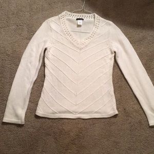 J. Crew cream sweater